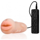 Мастурбатор-ротик с вибрацией REALSTUFF VIBRATING MASTURBATOR MOUTH - Dream Toys - в Пензе купить с доставкой