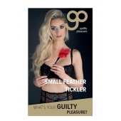 Пластиковая метелочка с красными пёрышками Small Feather Tickler - 32 см. - Blush Novelties - купить с доставкой в Пензе