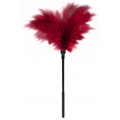 Пластиковая метелочка с красными пёрышками Small Feather Tickler - 32 см. - Blush Novelties - купить с доставкой в Пензе