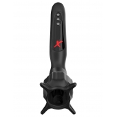 Чёрный вибростимулятор для головки члена с эффектом всасывания Vibrating Roto-Sucker - Pipedream - в Пензе купить с доставкой