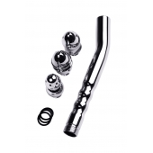 Металлический анальный душ с тремя насадками - ToyFa - купить с доставкой в Пензе