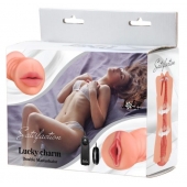 Двусторонний мастурбатор с вибропулей Satisfaction Lucky charm - Lola Games - в Пензе купить с доставкой