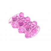 Розовая насадка на пенис Rings Armour - Lola Games - в Пензе купить с доставкой