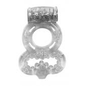 Прозрачное эрекционное кольцо Rings Treadle с подхватом - Lola Games - в Пензе купить с доставкой
