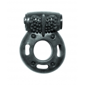 Черное эрекционное кольцо с вибрацией Rings Axle-pin - Lola Games - в Пензе купить с доставкой