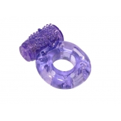 Фиолетовое эрекционное кольцо с вибрацией Rings Axle-pin - Lola Games - в Пензе купить с доставкой