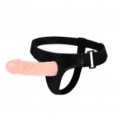 Телесный фаллоимитатор на трусиках Jessica Strap-On - 15,5 см. - Baile - купить с доставкой в Пензе