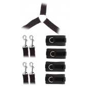 Комплект наручников и поножей LUXURIOUS BED RESTRAINT CUFF SET - Blush Novelties - купить с доставкой в Пензе