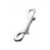 Серебристый двухсторонний карабин TOYFA Metal - ToyFa - купить с доставкой в Пензе