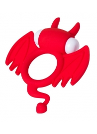 Красное эрекционное кольцо на пенис JOS COCKY DEVIL - JOS - в Пензе купить с доставкой