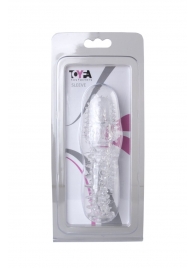 Прозрачная насадка с шишечками и шипами - 13,5 см. - Toyfa Basic - в Пензе купить с доставкой