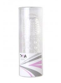 Прозрачная закрытая гелевая насадка - 13,5 см. - Toyfa Basic - в Пензе купить с доставкой