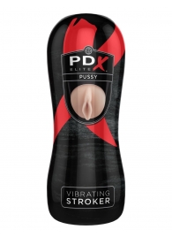 Мастурбатор-вагина Vibrating Pussy Stroker с вибрацией - Pipedream - в Пензе купить с доставкой