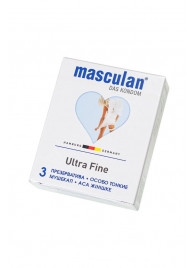 Ультратонкие презервативы Masculan Ultra Fine с обильной смазкой - 3 шт. - Masculan - купить с доставкой в Пензе