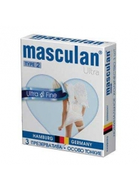 Ультратонкие презервативы Masculan Ultra Fine с обильной смазкой - 3 шт. - Masculan - купить с доставкой в Пензе