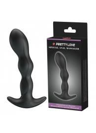 Черный анальный стимулятор простаты с вибрацией Special Anal Massager - 14,5 см. - Baile - в Пензе купить с доставкой
