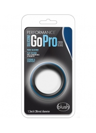 Черно-синее эрекционное кольцо Silicone Go Pro Cock Ring - Blush Novelties - в Пензе купить с доставкой