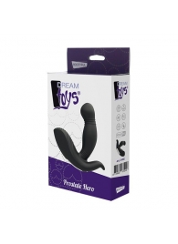 Черный вибромассажер простаты PROSTATE HERO - Dream Toys - в Пензе купить с доставкой
