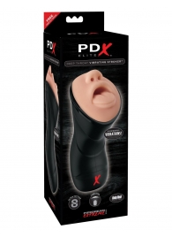Мастурбатор-ротик Deep Throat Vibrating Stroker - Pipedream - в Пензе купить с доставкой