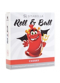 Стимулирующий презерватив-насадка Roll   Ball Cherry - Sitabella - купить с доставкой в Пензе