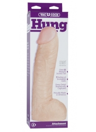 Огромная насадка-реалистик Vac-U-Lock Realistic Hung - 31,7 см. - Doc Johnson - купить с доставкой в Пензе