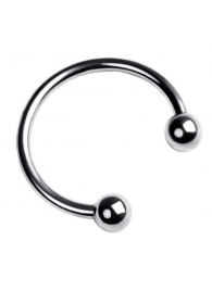 Серебристая подкова на головку пениса - ToyFa - купить с доставкой в Пензе