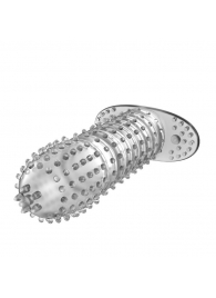 Закрытая прозрачная насадка Crystal sleeve - 12 см. - Erowoman-Eroman - в Пензе купить с доставкой