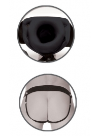 Черный полый страпон унисекс Hollow Strap-On - 14,5 см. - Pipedream - купить с доставкой в Пензе