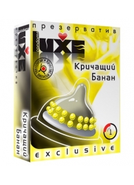 Презерватив LUXE  Exclusive  Кричащий банан  - 1 шт. - Luxe - купить с доставкой в Пензе