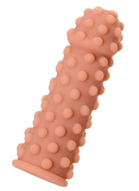 Телесная реалистичная насадка KOKOS Extreme Sleeve 02 с дополнительной стимуляцией - 12,7 см. - KOKOS - в Пензе купить с доставкой