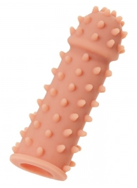 Телесная реалистичная насадка KOKOS Extreme Sleeve 03 с дополнительной стимуляцией - 12,7 см. - KOKOS - в Пензе купить с доставкой