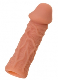 Телесная реалистичная насадка KOKOS Extreme Sleeve 05 с дополнительной стимуляцией - 12,7 см. - KOKOS - в Пензе купить с доставкой