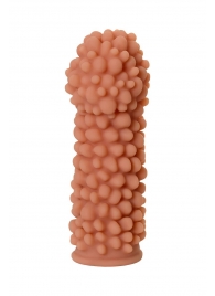 Телесная реалистичная насадка KOKOS Extreme Sleeve 08 с дополнительной стимуляцией - 12,7 см. - KOKOS - в Пензе купить с доставкой