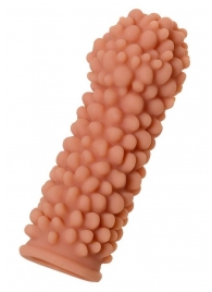 Телесная реалистичная насадка KOKOS Extreme Sleeve 08 с дополнительной стимуляцией - 12,7 см. - KOKOS - в Пензе купить с доставкой