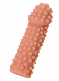 Телесная реалистичная насадка KOKOS Extreme Sleeve 10 с дополнительной стимуляцией - 14,7 см. - KOKOS - в Пензе купить с доставкой