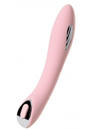 Розовый силиконовый вибратор с электростимуляцией TESLA G-POINT - 21 см. - ToyFa - купить с доставкой в Пензе