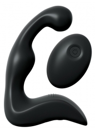 Черный вибромассажер простаты с пультом ДУ Control P-Spot Pro - Pipedream - в Пензе купить с доставкой