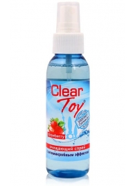 Очищающий спрей для игрушек CLEAR TOY Strawberry - 100 мл. - Биоритм - купить с доставкой в Пензе