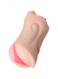 Телесный двусторонний мастурбатор Fruity Tongue - ротик и вагина - ToyFa - в Пензе купить с доставкой