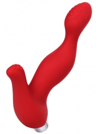 Красный силиконовый вибростимулятор простаты Proman - 12,5 см. - ToyFa - в Пензе купить с доставкой