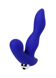 Синий силиконовый вибростимулятор простаты Stroman - 14,5 см. - ToyFa - в Пензе купить с доставкой