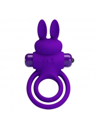 Фиолетовое эрекционное кольцо с вибростимуляцией клитора Vibrant Penis Ring III - Baile - в Пензе купить с доставкой