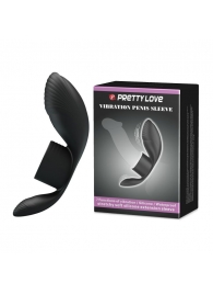 Черное кольцо на пенис с вибрацией Vibration Penis Sleeve - Baile - в Пензе купить с доставкой