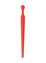 Красный силиконовый уретральный плаг - 10 см. - ToyFa - купить с доставкой в Пензе