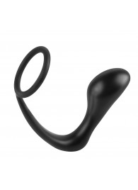 Эрекционное кольцо с анальной пробкой Ass-Gasm Cockring Plug - Pipedream - в Пензе купить с доставкой