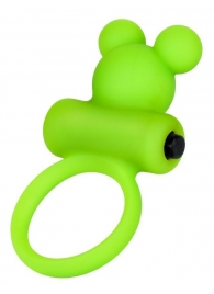 Зеленое виброкольцо на пенис A-Toys - A-toys - в Пензе купить с доставкой