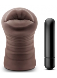 Коричневый мастурбатор-ротик Renee - Blush Novelties - в Пензе купить с доставкой