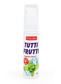 Гель-смазка Tutti-frutti со вкусом сладкой мяты - 30 гр. - Биоритм - купить с доставкой в Пензе