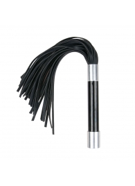 Черная плеть Easytoys Flogger With Metal Grip - 38 см. - Easy toys - купить с доставкой в Пензе