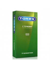 Текстурированные презервативы Torex  С точками  - 12 шт. - Torex - купить с доставкой в Пензе